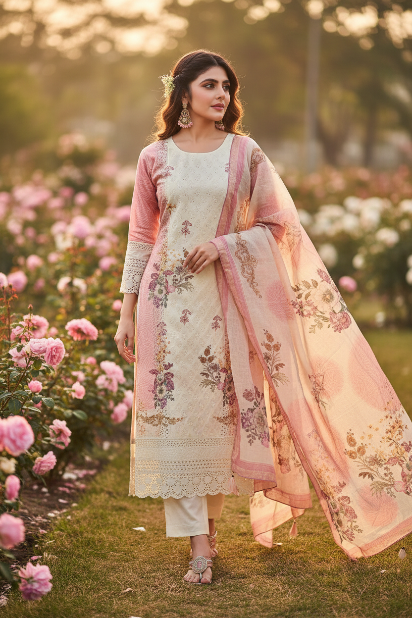 Flower Garden Golden Hour