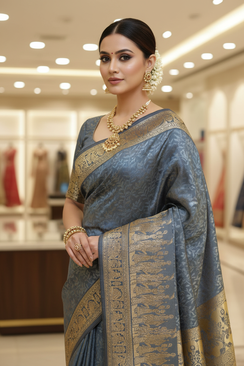 Baluchari Silk Saree - Pallu Detail