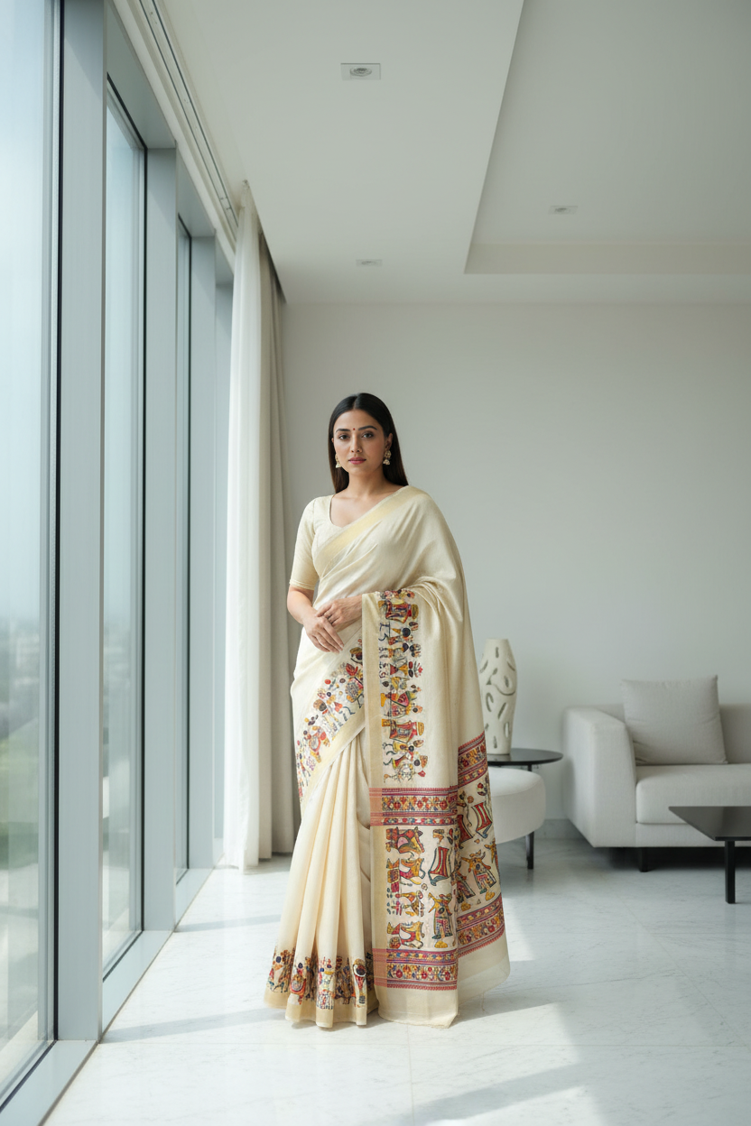 Modern Interior - Warli Saree