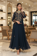 Navy Embroidered Pose 5