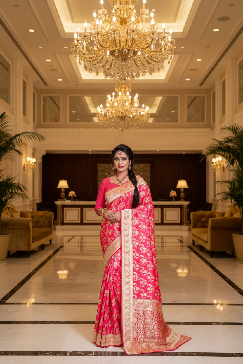 Pink Satin Silk - Hotel Lobby