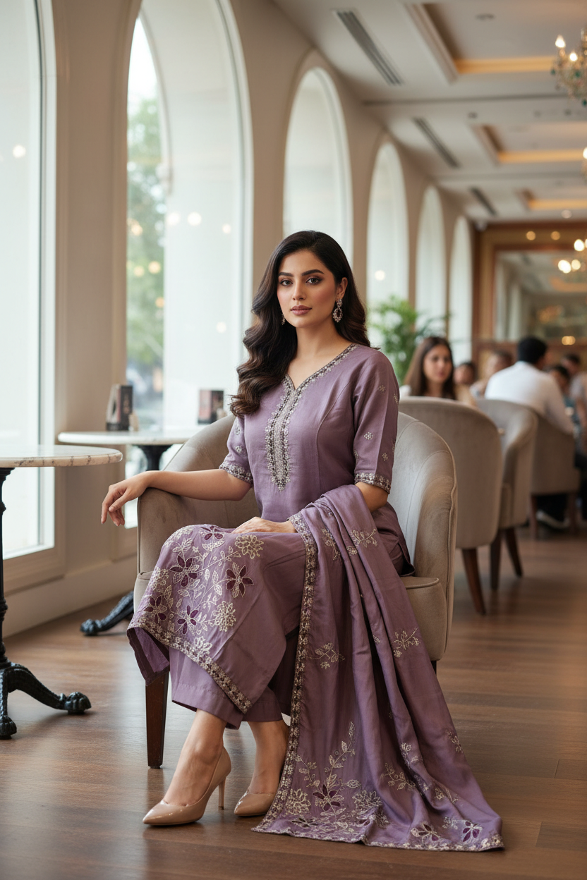 Sitting Pose - Luxury Café