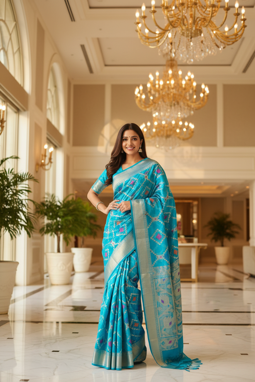 Turquoise Jamdani - Hotel Lobby